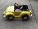 Vintage 1970's Volkswagen VW Bug Kid's Battery Operated Pedal Car RARE yellow