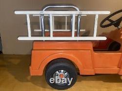 Vintage 1977 AMF Pedal Car Fire truck With Ladders