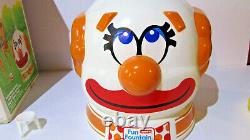 Vintage 1978 Wham-o Fun Fountain Clown Floating Hat Yard Sprinkler In Box