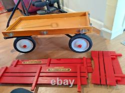 Vintage 1980's Town & Country Radio Flyer Red Wagon