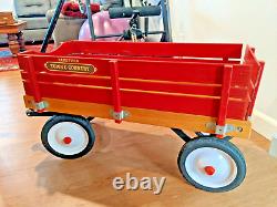 Vintage 1980's Town & Country Radio Flyer Red Wagon