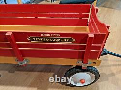 Vintage 1980's Town & Country Radio Flyer Red Wagon