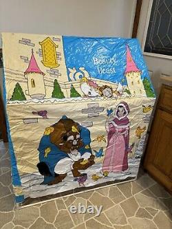 Vintage 1980s ERO Disney Beauty & The Beast Slumber Kids Tent Playhouse HTF Rare