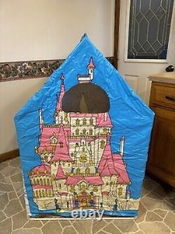Vintage 1980s ERO Disney Beauty & The Beast Slumber Kids Tent Playhouse HTF Rare