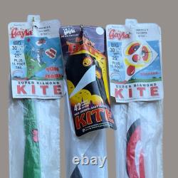 Vintage 1980s Gayla Super Diamond Kite Lot Baby Bat, Bonkers, Tom & Jerry RARE