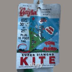Vintage 1980s Gayla Super Diamond Kite Lot Baby Bat, Bonkers, Tom & Jerry RARE