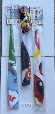 Vintage 1980s Gayla Super Diamond Kite Lot Baby Bat, Bonkers, Tom & Jerry RARE