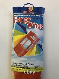 Vintage 1980s Gunther Happy Wings Kite Rare (Made In West Germany)
