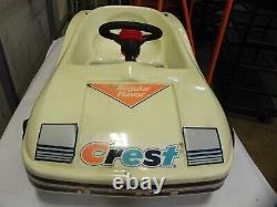 Vintage 1980s Kingsbury Toys Crest Pedal Car in Great Shape 36 in Length Used