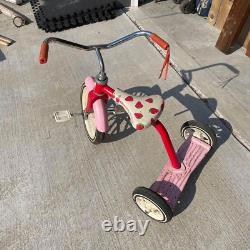 Vintage 1980s Strawberry Shortcake Child Size Hedstrom Red Metal Tricycle HLN