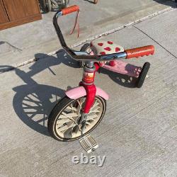 Vintage 1980s Strawberry Shortcake Child Size Hedstrom Red Metal Tricycle HLN