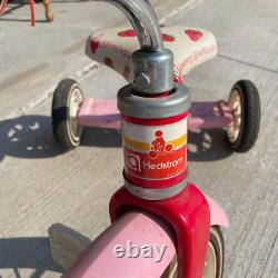 Vintage 1980s Strawberry Shortcake Child Size Hedstrom Red Metal Tricycle HLN