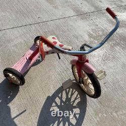 Vintage 1980s Strawberry Shortcake Child Size Hedstrom Red Metal Tricycle HLN