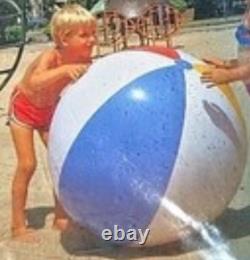 Vintage 1981 The Wet Set 48 Jumbo Beach Ball Style #59070 Zee Toys Inc Sealed