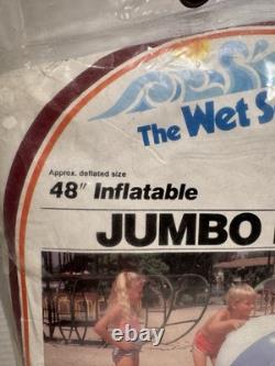 Vintage 1983 Intex 48 Inflatable Jumbo Beach Ball The Wet Set NOS XL