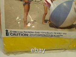 Vintage 1983 The Wet Set 48 Jumbo Ball Inflatable Vinyl Beach Ball 59070 NEW