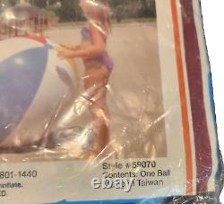 Vintage 1983 The Wet Set Intex 48 Beach Ball #59070 Original Packaging