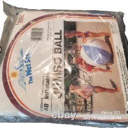 Vintage 1983 The Wet Set Intex 48 Beach Ball #59070 Original Packaging