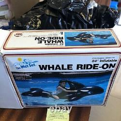 Vintage 1985 intex wet set 84 Inflatable Whale Ride-on Inflatable-selling As-Is