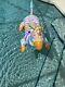 Vintage 1988 Intex WetSet Ride On Rainbow Zebra Inflatable Pool Float