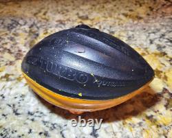 Vintage 1989 NERF TURBO SCREAMER 9 Football Black & Orange by Parker Brothers