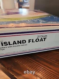 Vintage 1990 Intex Fun Island 84 Inflatable Swimming Pool Giant Raft NEW