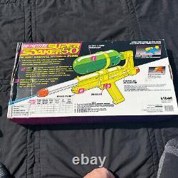 Vintage 1990s Larami Super Soaker 50 Air Pressure Water Gun Rare Green Read! Box