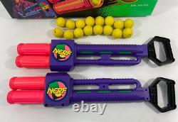 Vintage 1991 Kenner Tonka NERF Master Blasters with 16 Balls and Original Box