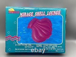 Vintage 1992 SUNCO Mirage Shell Lounge 72x60 Fantasy Inflatable Pool Float