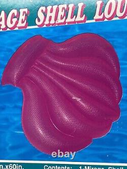 Vintage 1992 SUNCO Mirage Shell Lounge 72x60 Fantasy Inflatable Pool Float