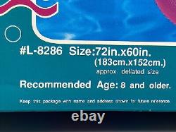 Vintage 1992 SUNCO Mirage Shell Lounge 72x60 Fantasy Inflatable Pool Float