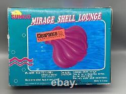 Vintage 1992 SUNCO Mirage Shell Lounge 72x60 Fantasy Inflatable Pool Float
