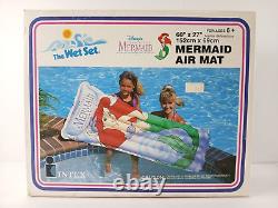 Vintage 1992 The Wet Set DISNEY'S THE LITTLE MERMAID Pool Raft Air Mattress NEW