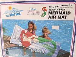 Vintage 1992 The Wet Set DISNEY'S THE LITTLE MERMAID Pool Raft Air Mattress NEW