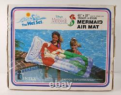 Vintage 1992 The Wet Set DISNEY'S THE LITTLE MERMAID Pool Raft Air Mattress NEW
