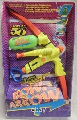 Vintage 1993 Larami Super Soaker Bow & Arrow Item #9893-0 Water Gun NOS in Box