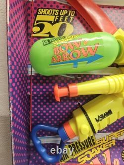 Vintage 1993 Larami Super Soaker Bow & Arrow Item #9893-0 Water Gun NOS in Box
