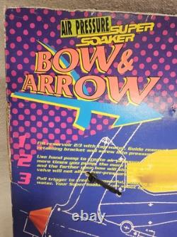 Vintage 1993 Larami Super Soaker Bow & Arrow Item #9893-0 Water Gun NOS in Box