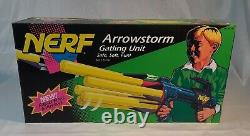 Vintage 1993 Nerf Arrowstorm Gatling Unit Gun Kenner Rare Brand New Open Box