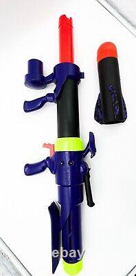 Vintage 1994 ULTIMATOR Bazooka With 2 Nerf Foam Rockets Tested Working L1