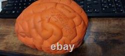 Vintage 1995 Nick & Nerf Orange Brain Ball Football Nickelodeon w open container