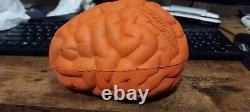 Vintage 1995 Nick & Nerf Orange Brain Ball Football Nickelodeon w open container