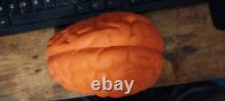 Vintage 1995 Nick & Nerf Orange Brain Ball Football Nickelodeon w open container