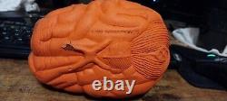 Vintage 1995 Nick & Nerf Orange Brain Ball Football Nickelodeon w open container