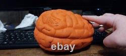 Vintage 1995 Nick & Nerf Orange Brain Ball Football Nickelodeon w open container