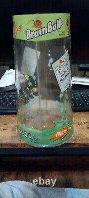 Vintage 1995 Nick & Nerf Orange Brain Ball Football Nickelodeon w open container