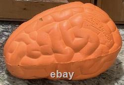 Vintage 1995 Nick & Nerf Orange Brain Ball Football Rare Nickelodeon