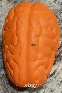 Vintage 1995 Nick & Nerf Orange Brain Ball Football Rare Nickelodeon