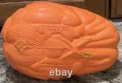 Vintage 1995 Nick & Nerf Orange Brain Ball Football Rare Nickelodeon