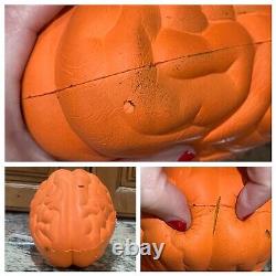 Vintage 1995 Nick & Nerf Orange Brain Ball Football Rare Nickelodeon